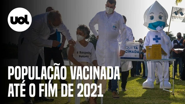 Ministro da Saúde promete que toda a população brasileira estará vacinada até o fim do ano