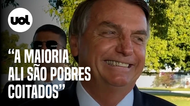 Bolsonaro ironizar protestos e fala em 'maioria de pobres coitados'