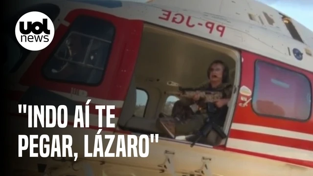 Caso Lázaro: deputada federal usa fuzil em helicóptero e diz que está 
