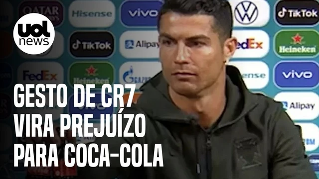 Gesto de Cristiano Ronaldo faz Coca-Cola perder US$ 4 bilhões