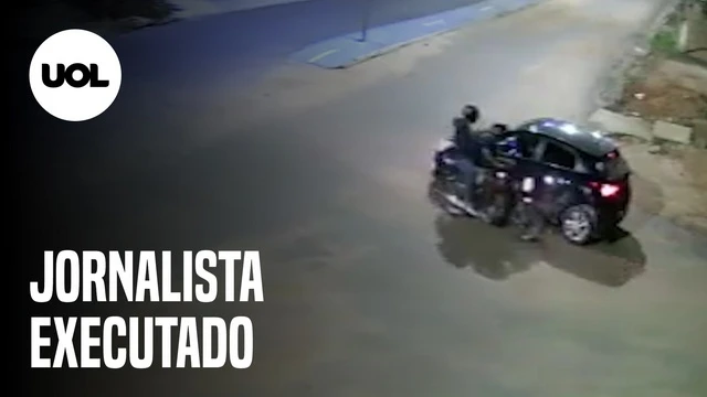 Vídeo mostra jornalista do Mato Grosso sendo baleado em carro