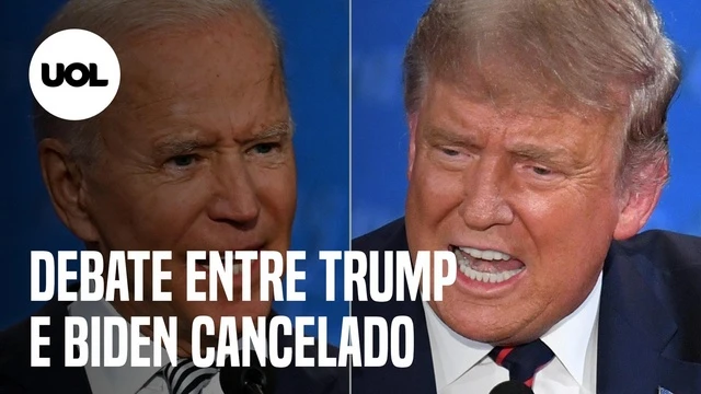 A Comissão de Debates Presidenciais cancela confronto entre Donald Trump e Joe Biden