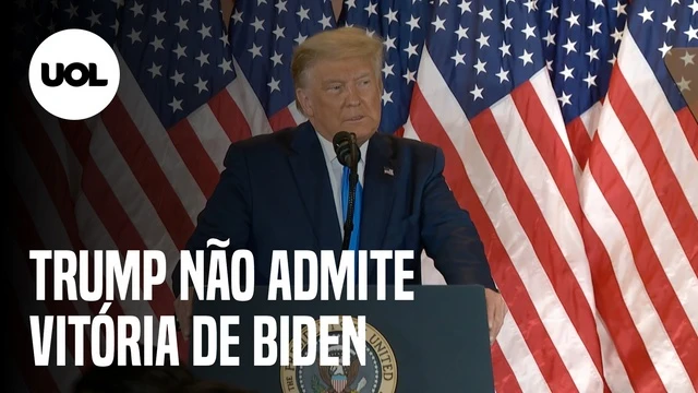 Trump não admite vitória de Biden