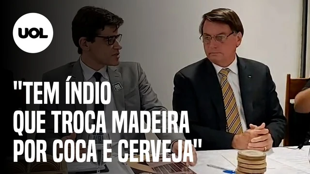 Sem provas, Bolsonaro diz que há índio que troca madeira por Coca e cerveja