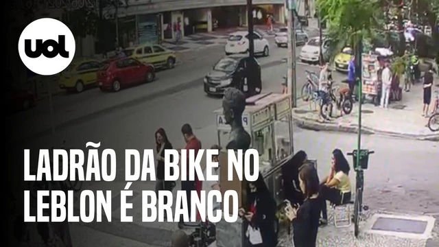 Ladrão da bike no Leblon é branco