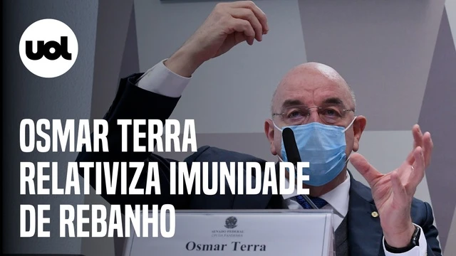 Osmar Terra relativiza imunidade de rebanho na CPI da Covid