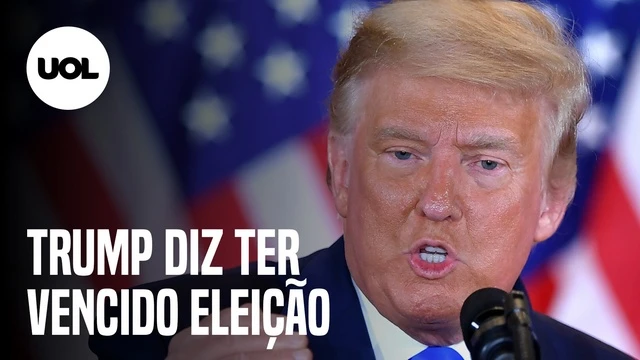 Donald Trump faz pronunciamento na Casa Branca para afirmar que venceu o pleito