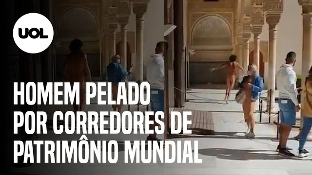 Espanha: Homem corre pelado por corredores de patrimônio da Unesco; assista