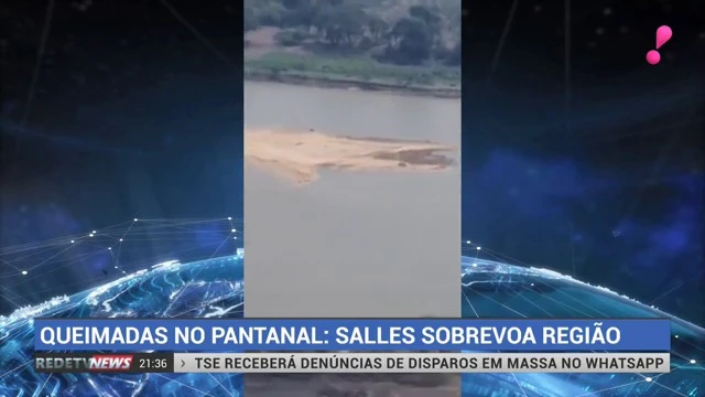 Ministro do Meio Ambiente sobrevoa áreas atingidas pelas queimadas