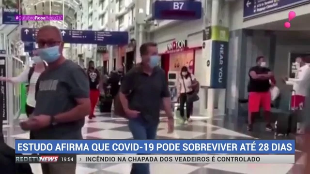 Estudo mostra que Covid-19 pode sobreviver até 28 dias em superfícies lisas