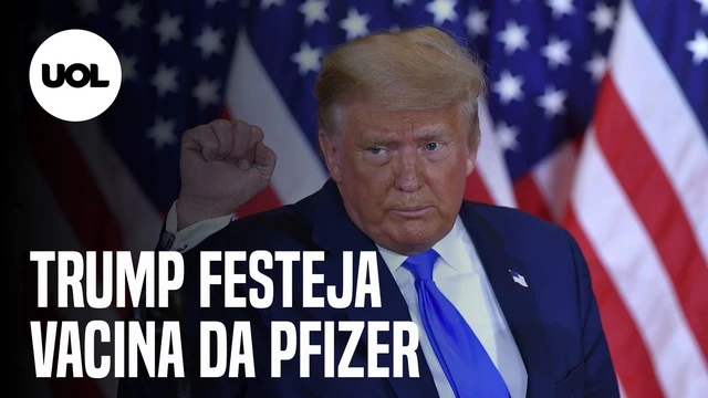 Trump comemora da Pfizer sobre vacina contra covid-19
