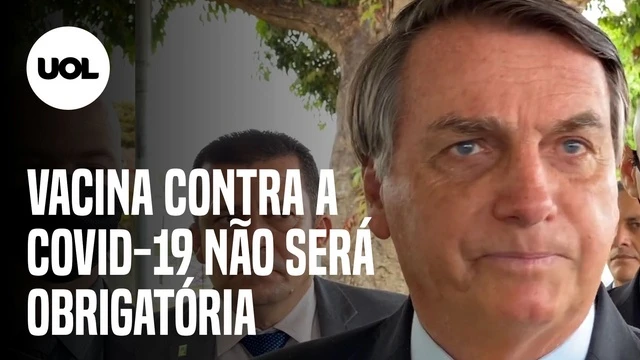 Bolsonaro critica Doria e diz que vacina contra a Covid-19 não será obrigatória