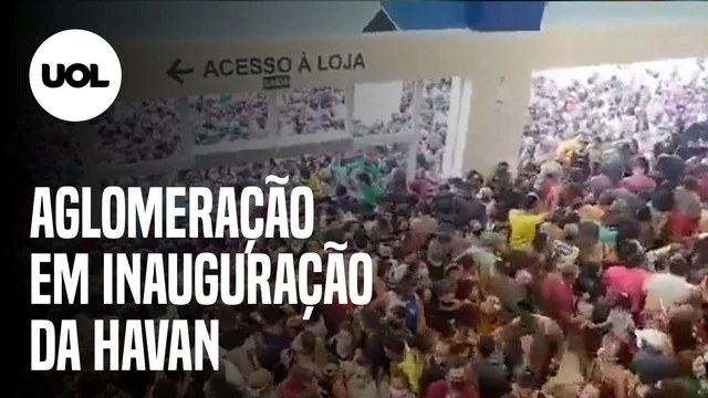 Inauguração de loja da Havan em Belém (PA) causa aglomeração