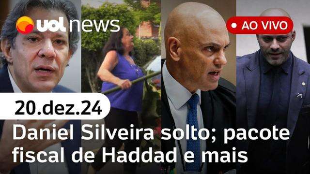 Daniel Silveira solto; Lula e autonomia do BC; Congresso enfraquece pacote fiscal | UOL News 20/12/24