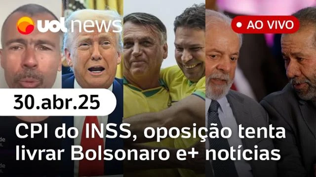 UOL News 2ª Edição com Diego Sarza | Programa Completo | 30 de abril de 2025