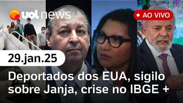 Deportados: países latinos cancelam reunião; Lula sinaliza Gleisi ministra, Janja, IBGE e+| UOL News 29/01/25