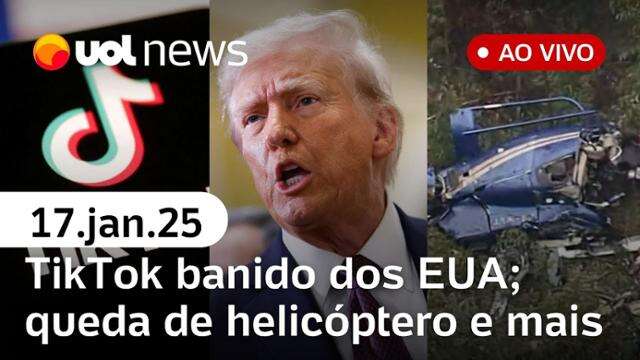 TikTok banido dos EUA; posse de Trump; reforma ministerial e queda de helicóptero em SP | UOL News