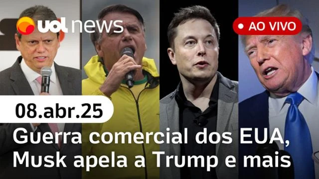 UOL News com Fabíola Cidral | Programa completo | 08 de abril de 2025