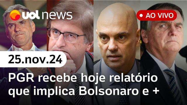 Bolsonaro e trama do golpe: Moraes deve entregar relatório hoje; eleição no Uruguai 25/11/24