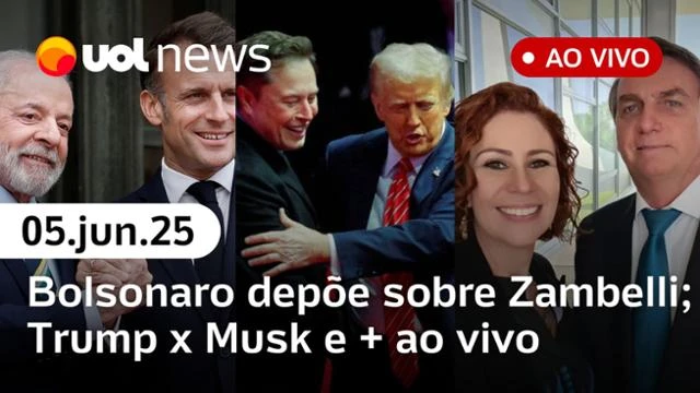 UOL News 2ª Edição com Mauro Tagliaferri | Programa Completo | 5 de junho de 2025