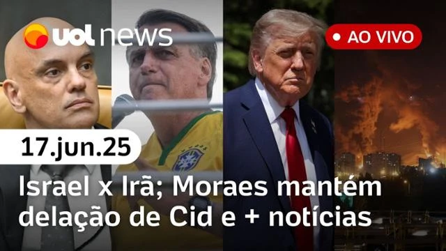 UOL News 2ª Edição com Diego Sarza | Programa Completo | 17 de junho de 2025