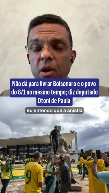 UOL News: O deputado federal Otoni de Paula, que votou pela urgência do projeto de anistia, diz que é preciso 