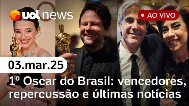 Oscar: Ainda Estou Aqui é premiado, discurso de Walter Salles, Anora vence Melhor Filme e+| UOL News 03/03/25