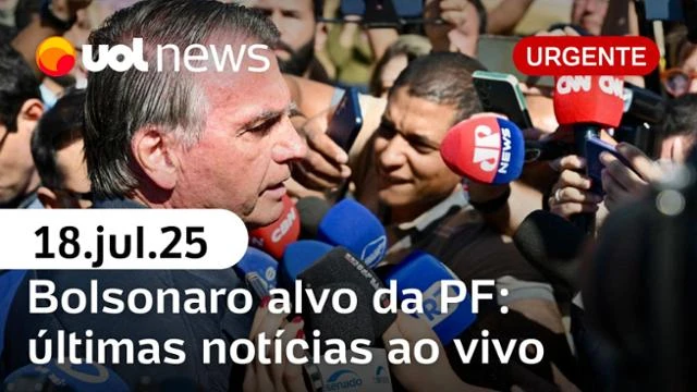 UOL News 1ª Edição com Fabíola Cídral | Programa Completo | 18 de julho de 2025