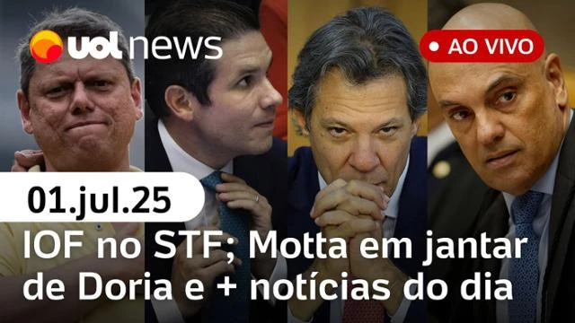 UOL News 1ª Edição com Fabíola Cídral | Programa Completo | 01 de julho de 2025