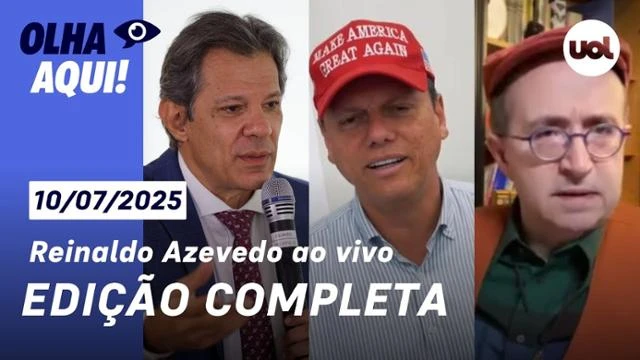 Olha Aqui com Reinaldo Azevedo | Programa completo | 10 de julho de 2025