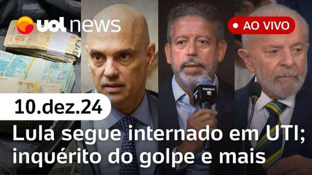 Lula teve dor de cabeça antes de ser operado; Janja acompanha em UTI + notícias | UOL News 10/12/24