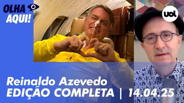 Olha Aqui com Reinaldo Azevedo | Programa completo | 14 de abril de 2025