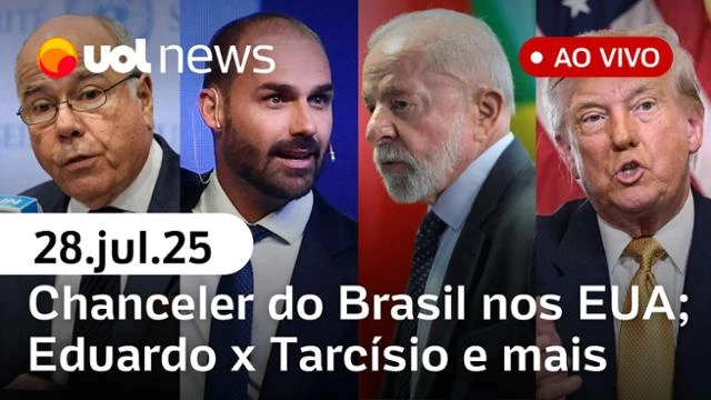 UOL News 1ª Edição com Raquel Landim | Programa Completo | 28 de julho de 2025