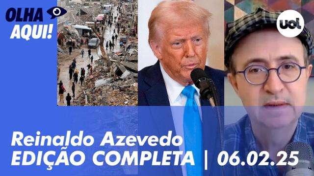 Reinaldo Azevedo: Lula critica plano de Trump para Gaza; China reage a tarifas e + análises 06/02/25