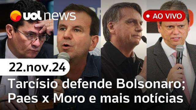 STF prevê Bolsonaro julgado em 2025; militares pressionam Mauro Cid; Paes bate boca com Moro e mais 22/11/24