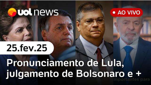 Lula anuncia pagamento do Pé de Meia, julgamento de Bolsonaro, Dino x big techs, Dilma + | UOL News 25/02/25