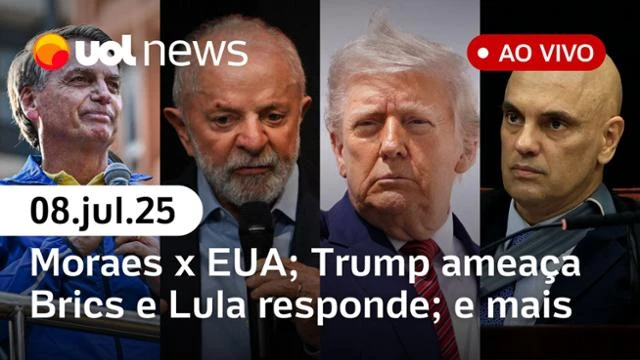 UOL News 2ª Edição com Mauro Tagliaferri | Programa Completo | 8 de julho de 2025