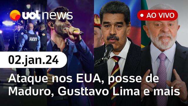 Ataque nos EUA, governo Lula e posse de Maduro, Gusttavo Lima diz que vai se candidatar e+| UOL News 02/01/25