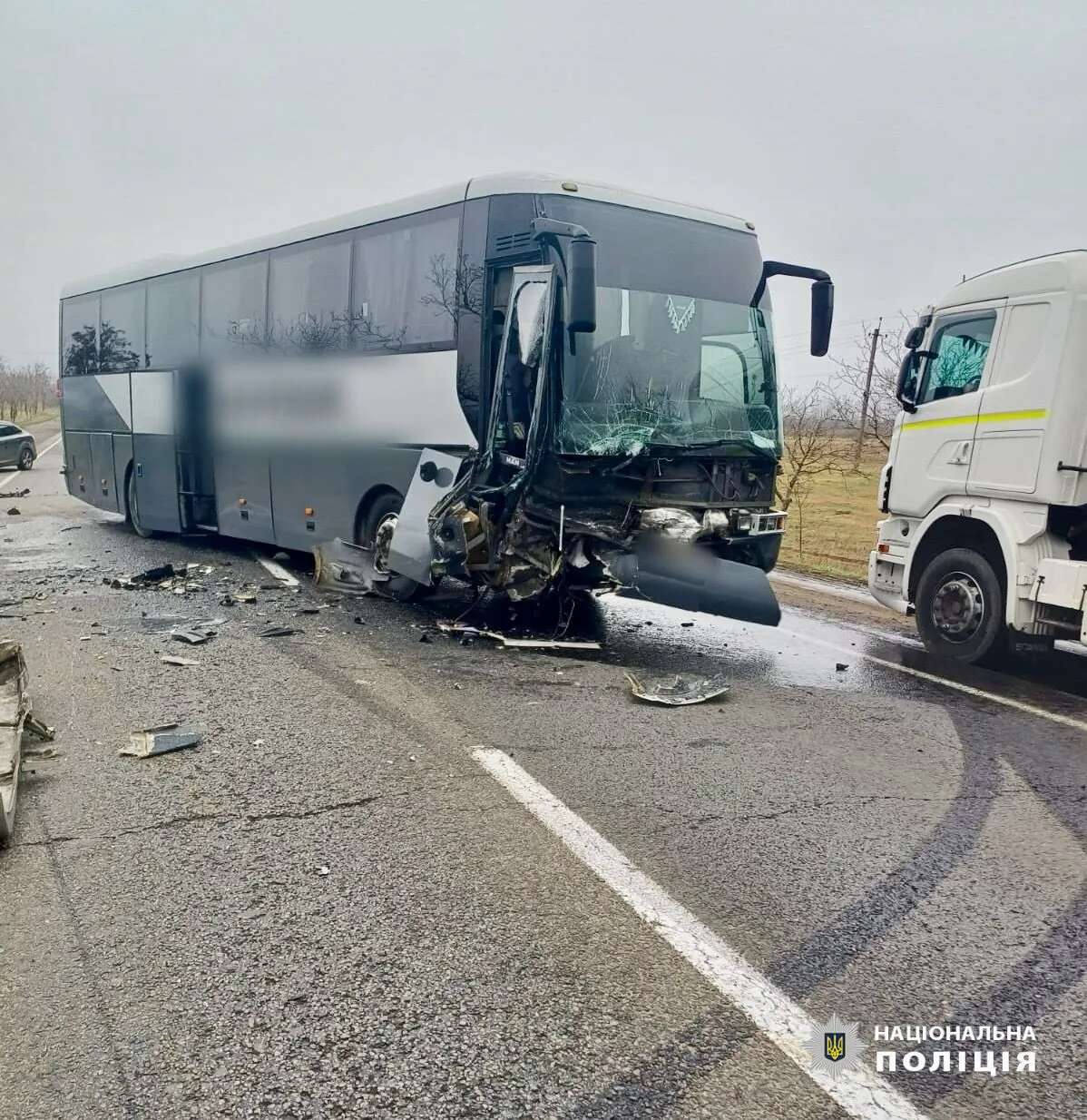 Потрійна ДТП з автобусом сталась на трасі Одеса-Рені, є постраждалі