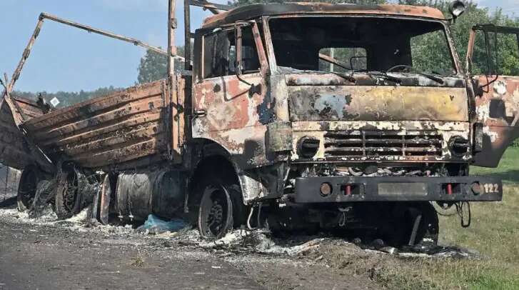 У районі кореневе на курщині розбито ще одну колону російських військ - z-пабліки