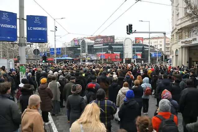 Протест у Сербії: студенти вимагають притягнути до відповідальності винних у трагедії на вокзалі