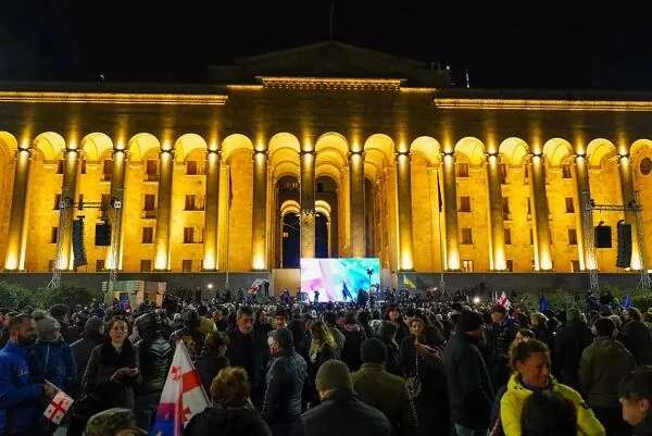 Біля парламенту Грузії триває акція 