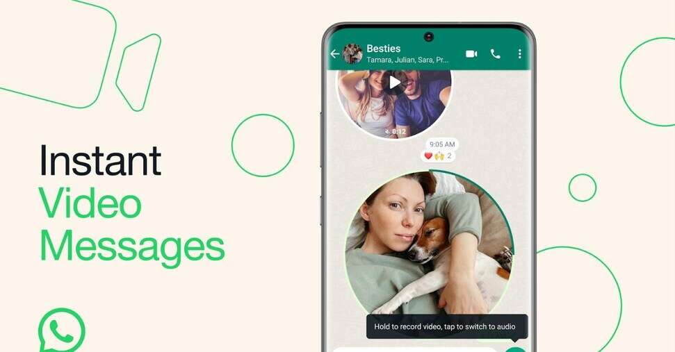 WhatsApp lancia i videomessaggi istantanei. Ecco come funzionano