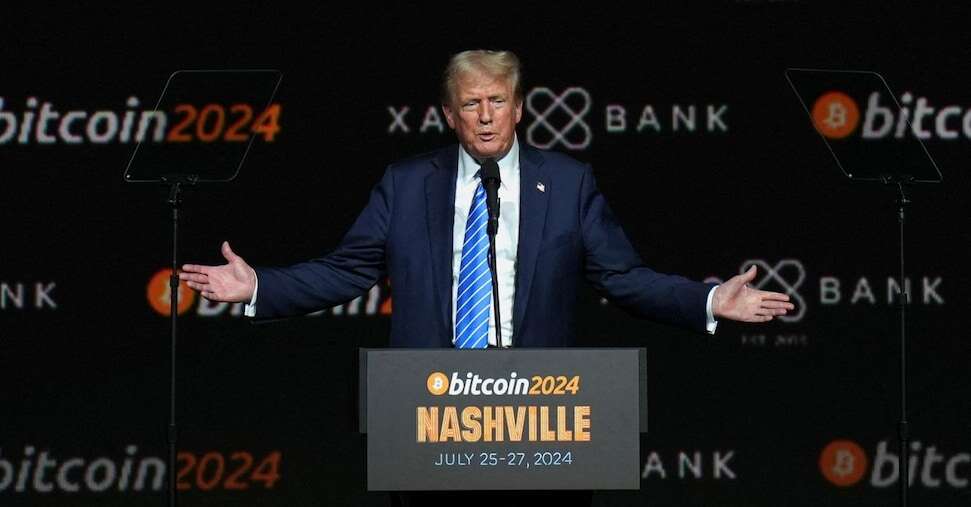 Cripto, Trump: «Se eletto, ci sarà una riserva strategica nazionale con il bitcoin»