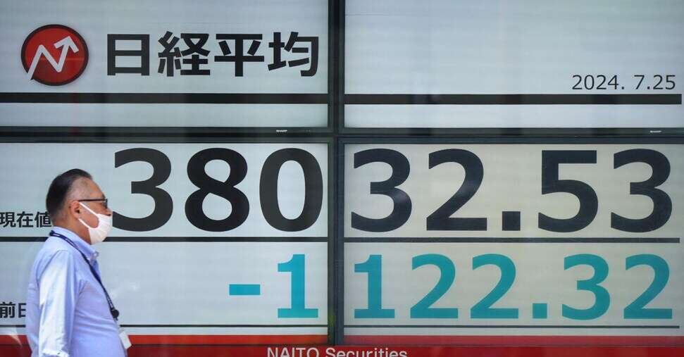 Asia negativa per l’effetto Wall Street. Tokyo a picco