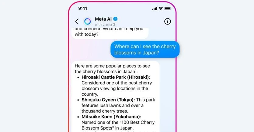 Con Meta AI l’intelligenza artificiale arriva su Facebook, Whatsapp, Instagram e sarà il nostro assistente personale