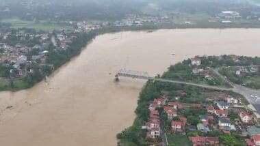 Il tifone Yagi fa crollare ponte nel nord del Vietnam