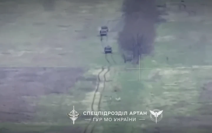 ГУР вперше показали кадри знищення наступального угруповання ворога на Запорізькому напрямку