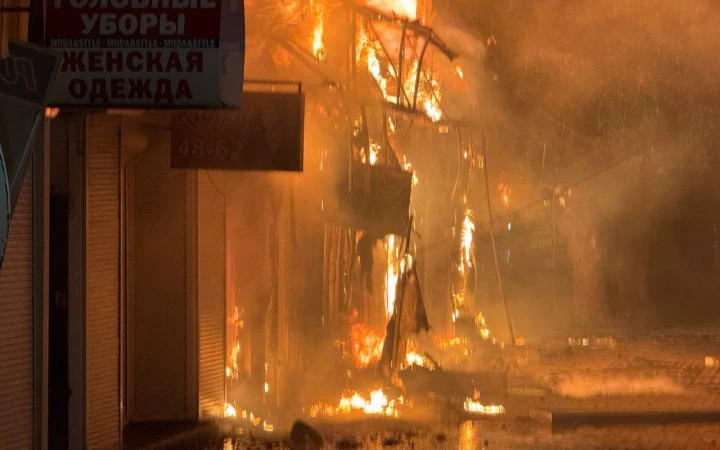Ракети та дрони атакували тимчасово окуповані Донецьк і Луганськ