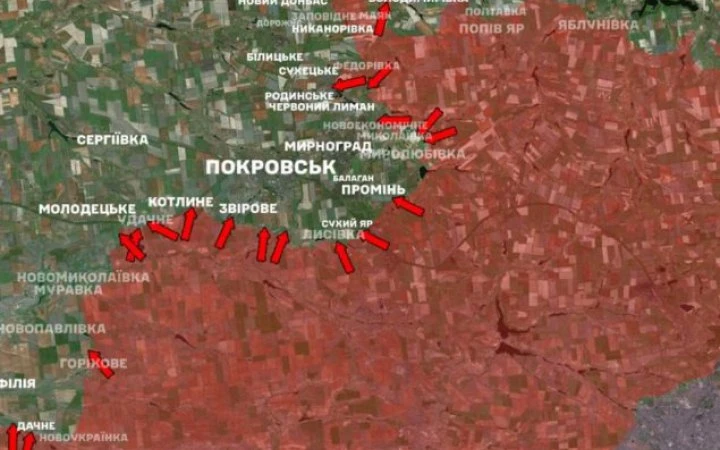 Зеленський: Росія кинула на захоплення Покровська усі сили, наше співвідношення з ними там – 1 до 8